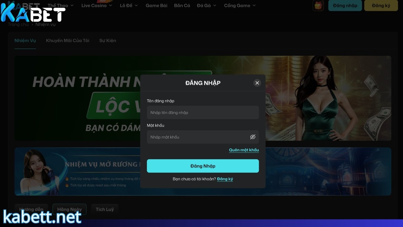 Điều kiện để đăng nhập KABET