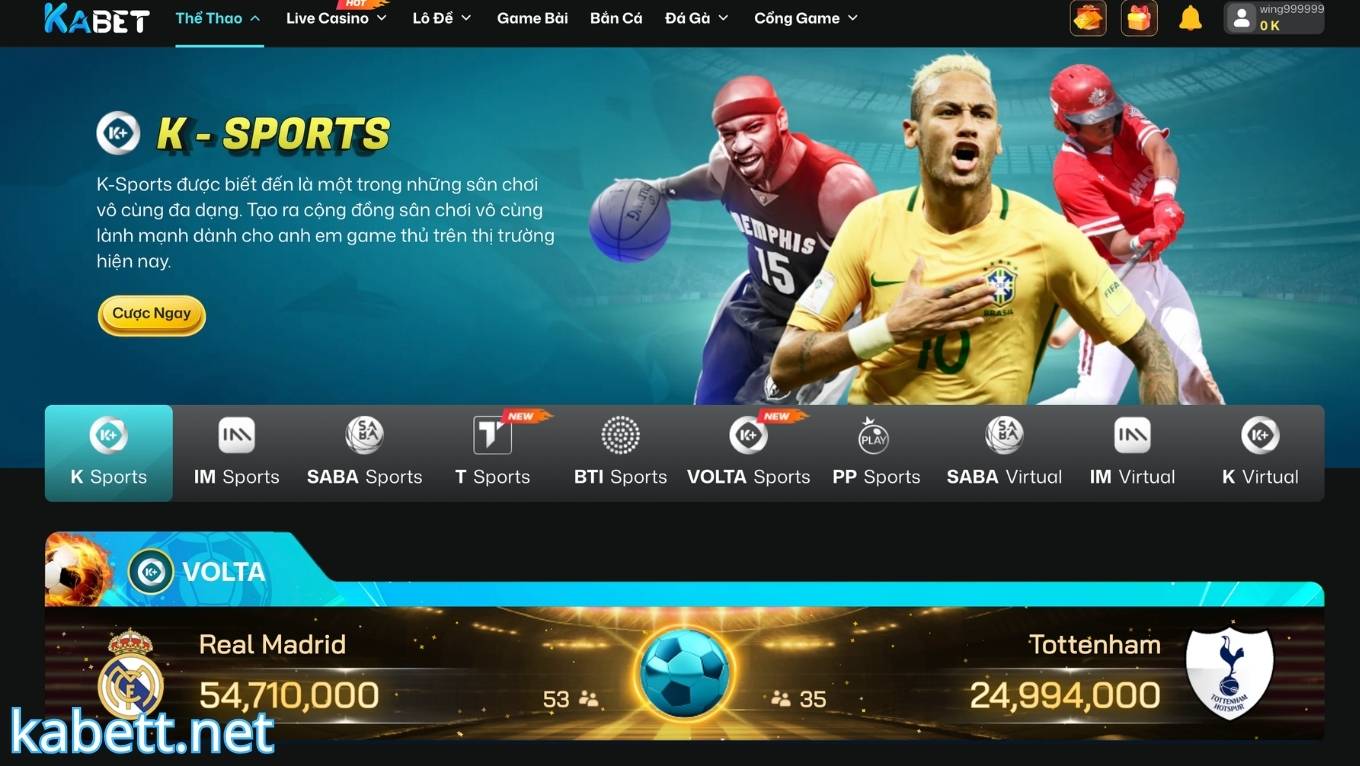 Hướng dẫn cá cược thể thao KABET