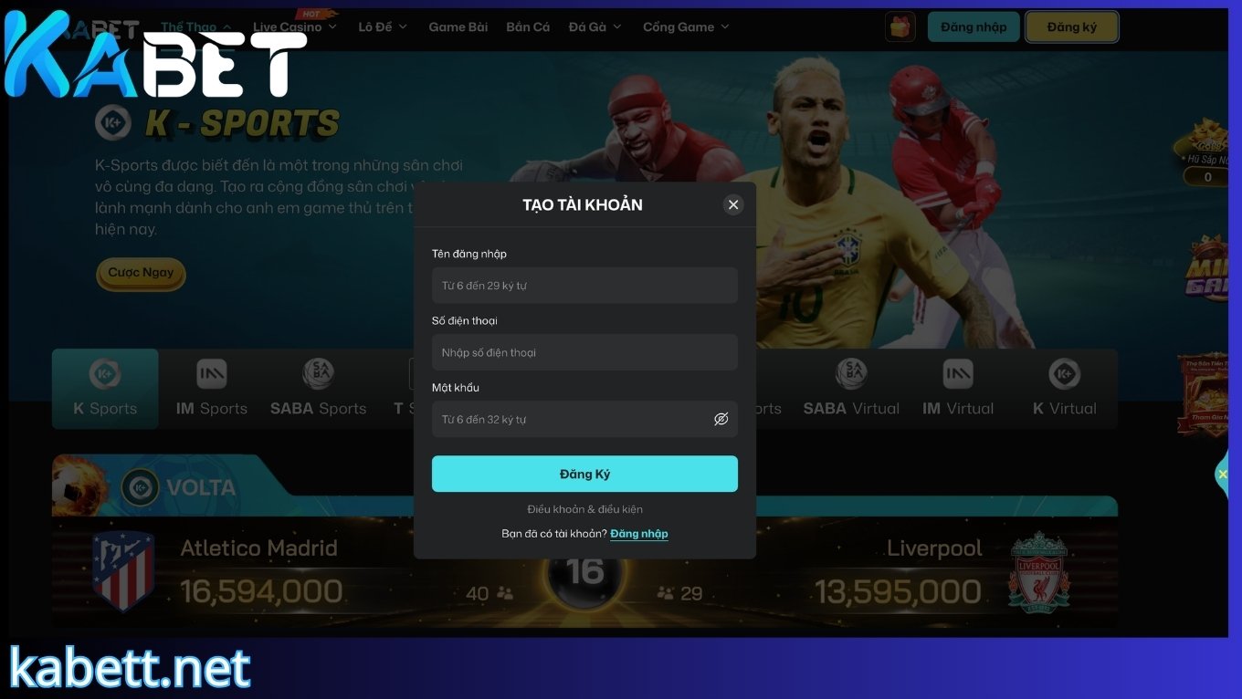 Hướng dẫn tham gia KABET