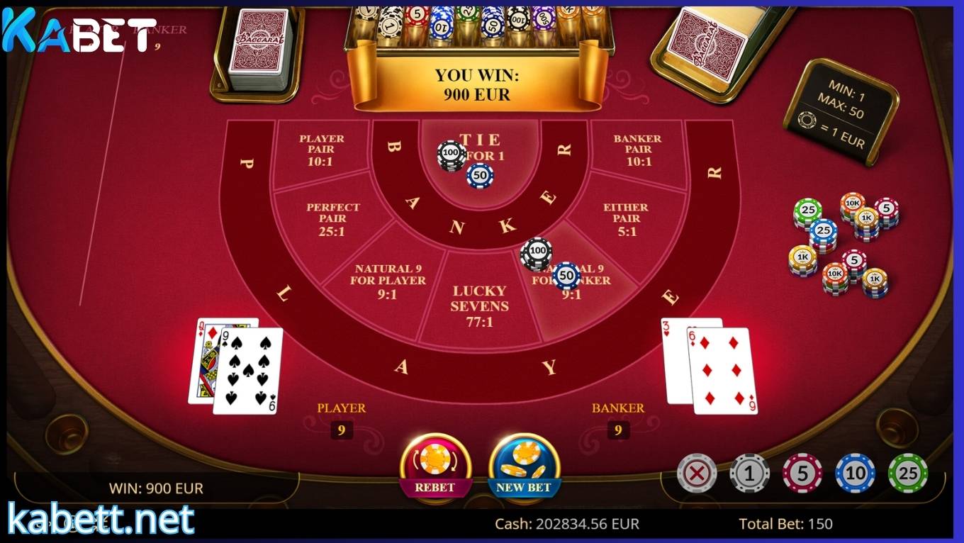 Luật chơi baccarat KABET cho người chơi